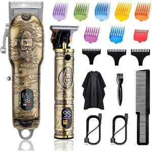 Hair Clippers for Men T-Blade TrimmerSet,Man ProfessionalCordless BarberClippers